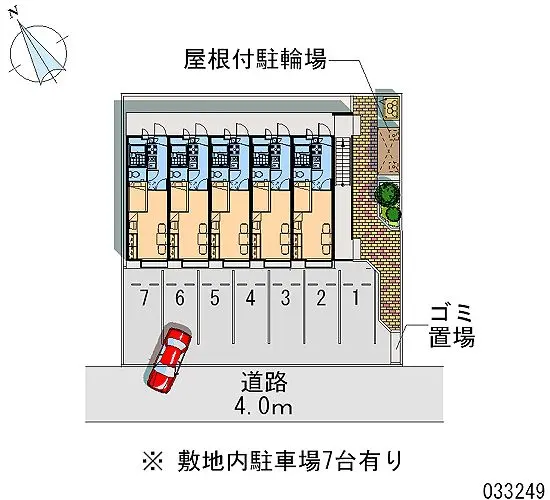 ★手数料０円★岡崎市森越町　月極駐車場（LP）